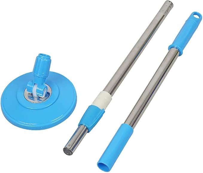 LeoJiang Spin Mop Handle Replacement 360 Degree Rotating Telescopic