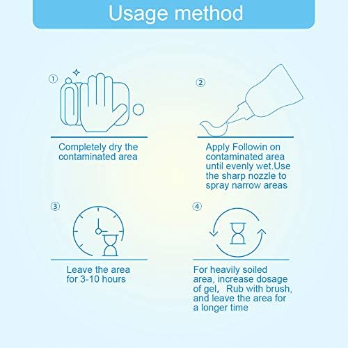 FOLLOWIN Mold Mildew Cleaner Gel 18oz for Bathrooms