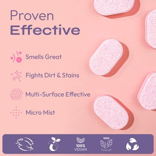 FOMIN Bathroom Cleaner Tablets 6 Pack - Magnolia Grapefruit