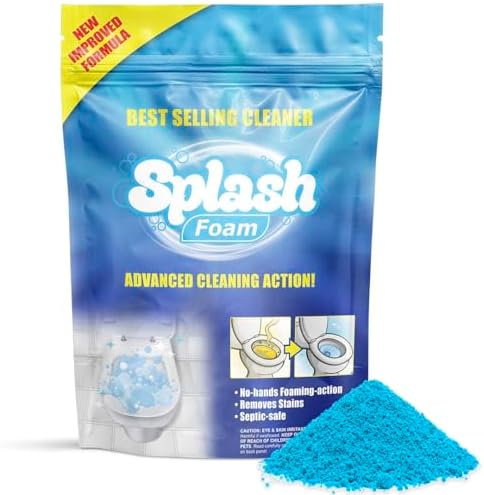 Splash Foam Toilet Cleaner Self Activating Powder