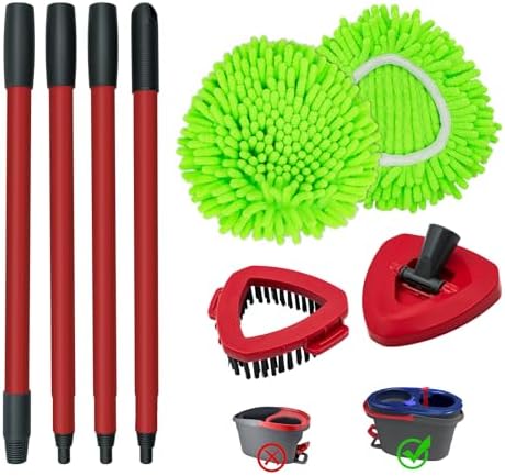 Aiyiried Replacement Mop Heads Set for O-Cedar RinseClean 2-Tank System