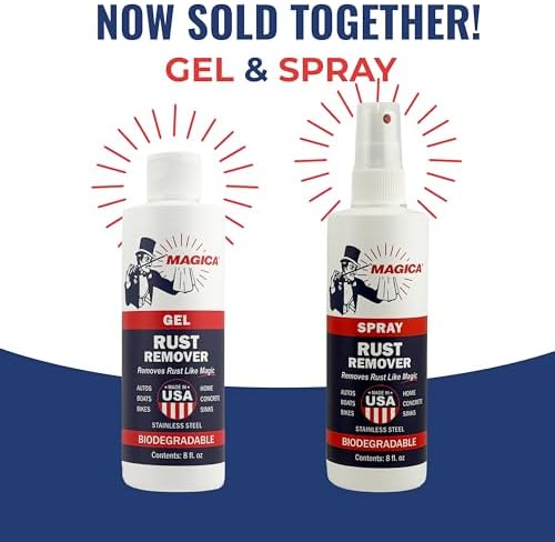 Magica Rust Remover 8oz Gel Spray Combo 1