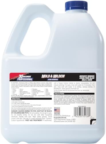 30 SECONDS Pro Mold Mildew Remover 1 Gallon 4 Pack