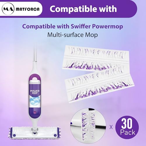 30 Pack Swiffer Power Mop Refills - Eco-Friendly Cleaning Pads