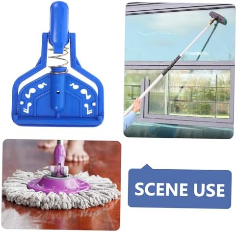 Minkissy Mop Rod Adapter Threaded Clip for Easy Replacement