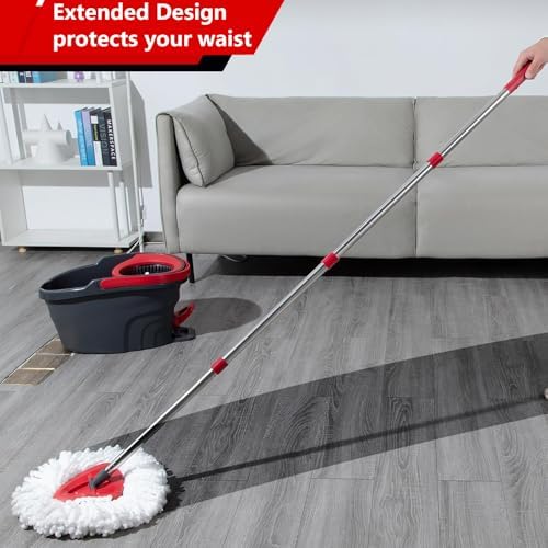 Cengxing 4-Section Mop Handle Replacement for O-Cedar Spin Mop
