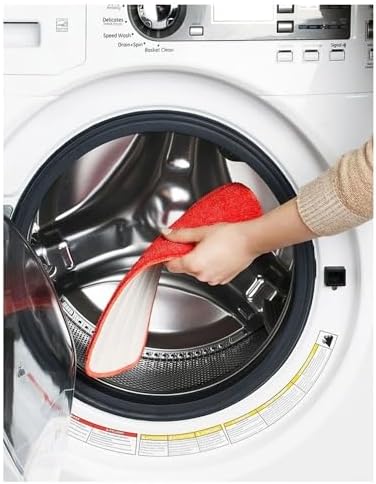 Rinakou 2 Pack Red Microfiber Mop Pads 1