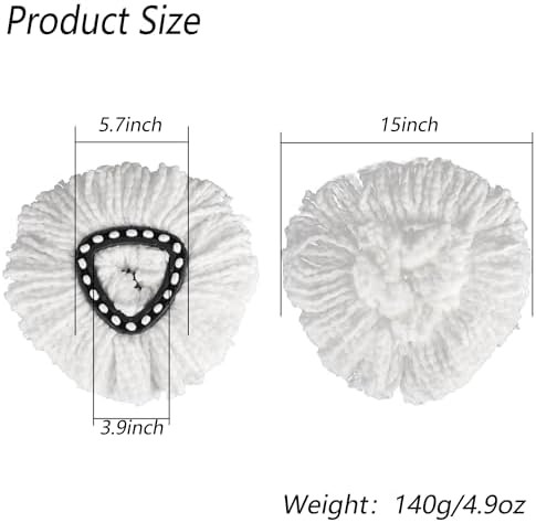 Falcontoy Microfiber Spin Mop Refills 8 Pack