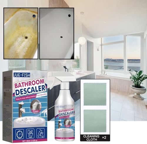Bathroom Cleaner - Foam Descaler for Glass Tiles and Faucets