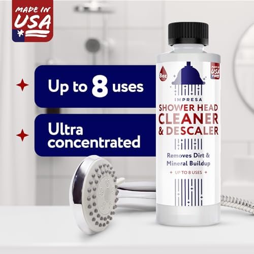 IMPRESA 8 oz Hard Water Cleaner - Limescale Remover for Shower Heads