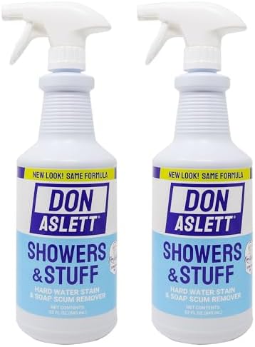 Don Aslett Showers and Stuff 32 Oz Spray Bottle Pack of 2