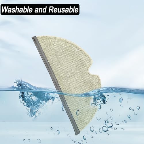 Frexusuent Mop Pads for Roborock Robot Vacuums 10 Pcs Set