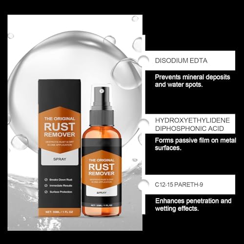 Fast-Acting Rust Remover Spray with Sponge and Towel