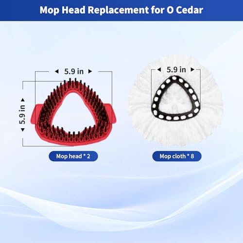 antePow 10-Pack O-Cedar Mop Replacement Heads