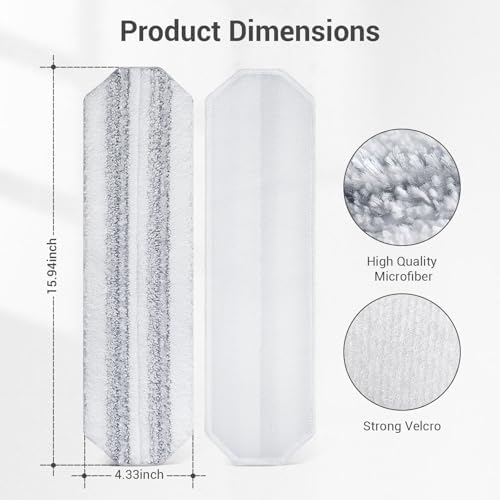 10Pcs Bluearks Microfiber Mop Replacement Pads