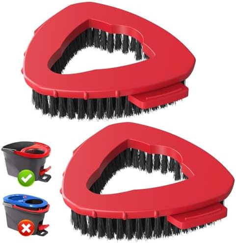 Caehomly 2 Pack Spin Mop Hard Bristle Replacement Head