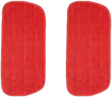 Rinakou 2 Pack Red Microfiber Mop Pads 1