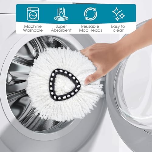 6 Pack Microfiber Mop Head Replacement for Oceda EasyWring 1