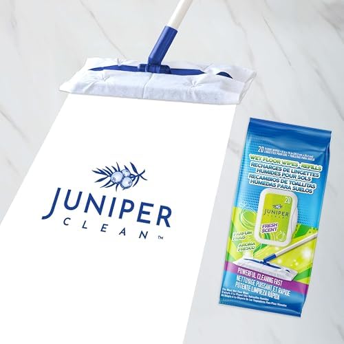 Juniper CLEAN Wet Floor Wipes 20 Count Multi-Surface Refill