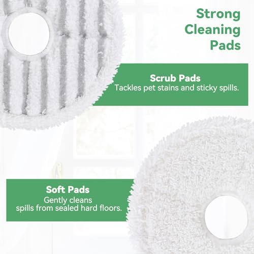 GreeSuit 3764 SpinWave Vac Replacement Mop Pads 12 Pack