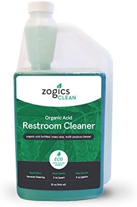Zogics Organic Acid Bathroom Cleaner 32 oz 1