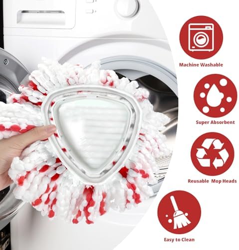 Koolstuffs Spin Mop Heads 2 Pack 40 More Cleaning Power