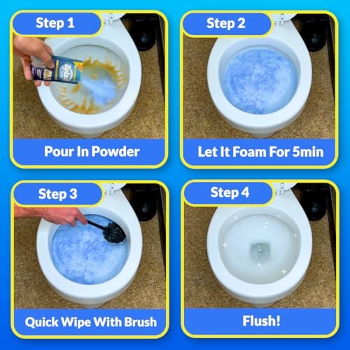Splash Foam Toilet Cleaner Self Activating Powder