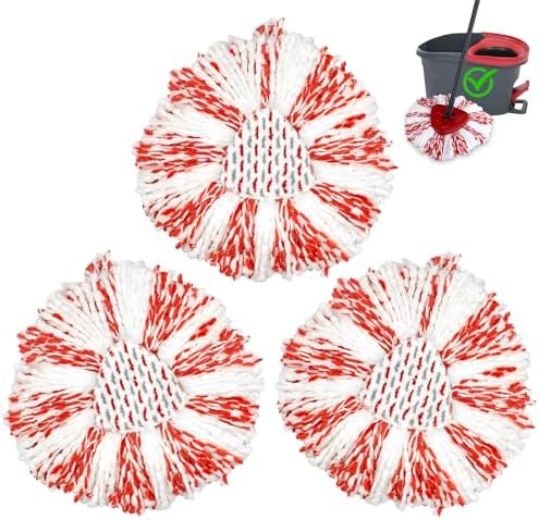3 Pack Deep Clean Refill for Oceda EasyWring Spin Mop System