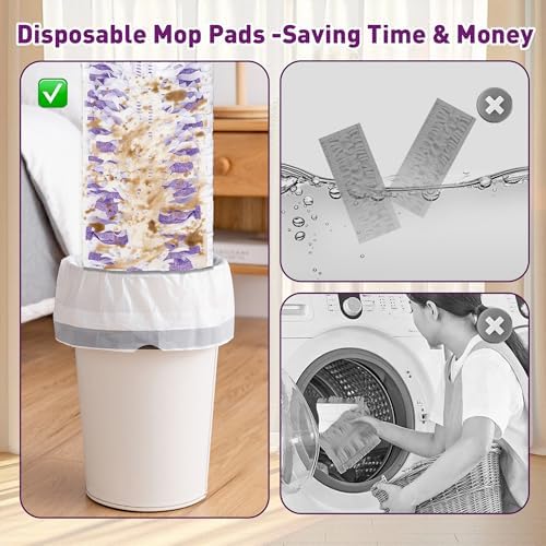 Funtin 40 Count Disposable Mop Pads for Swiffer PowerMop