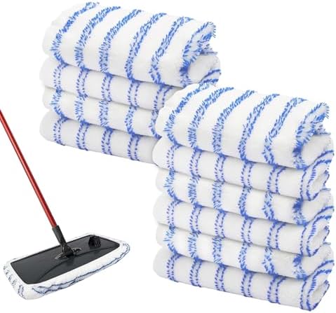 SavStor 10 Pack Microfiber Mop Pad Covers Replacement