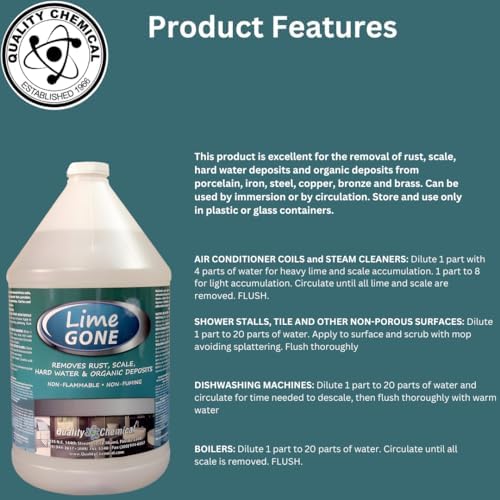 Quality Chemical Lime-Gone Remover 640 oz