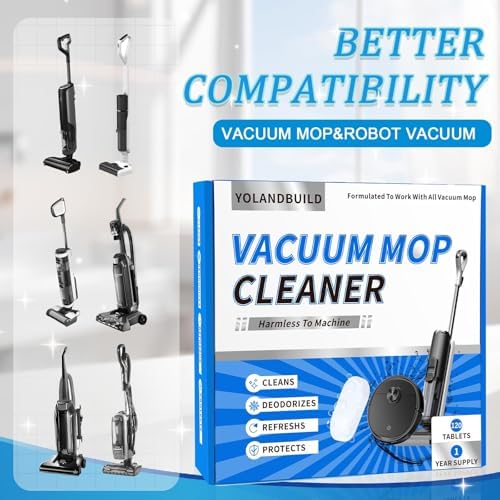 YoLandBuild Vacuum Mop Tablets - 120 Count Universal Fit