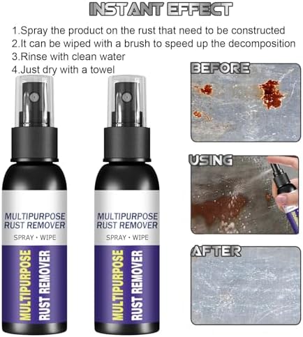 Homomdy 8pcs Multipurpose Rust Remover Spray