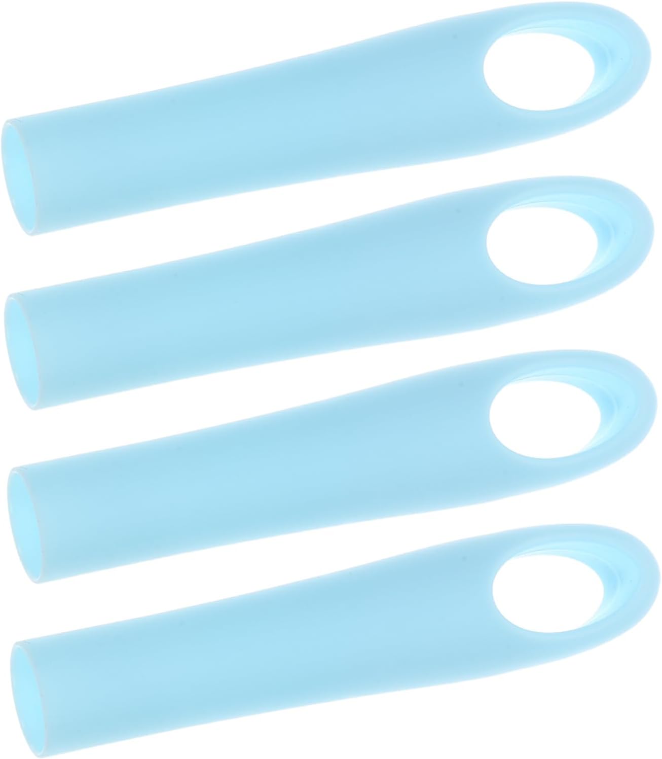 4Pcs Broom Handle End Caps with Anti-Slip Grip and Hanging Hole