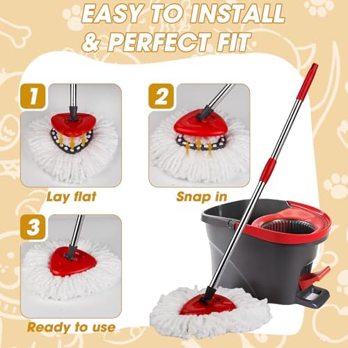 20Pack APOCHON Spin Mop Replacement Heads