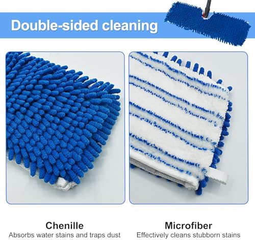 DLAIMI 4 Pack Dual-Action Mop Head Replacements