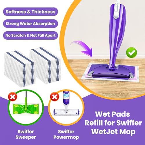 NIXOOT Swiffer WetJet Spray Mop Pad Refill 10 Count