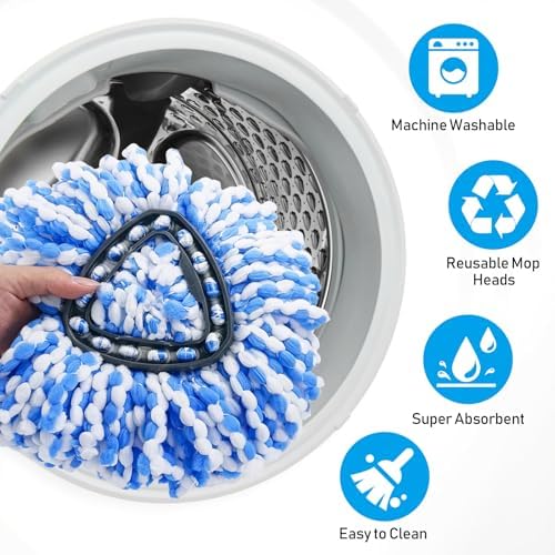 10 Pack Jobvert Mop Heads for O-Cedar RinseClean 2-Tank System