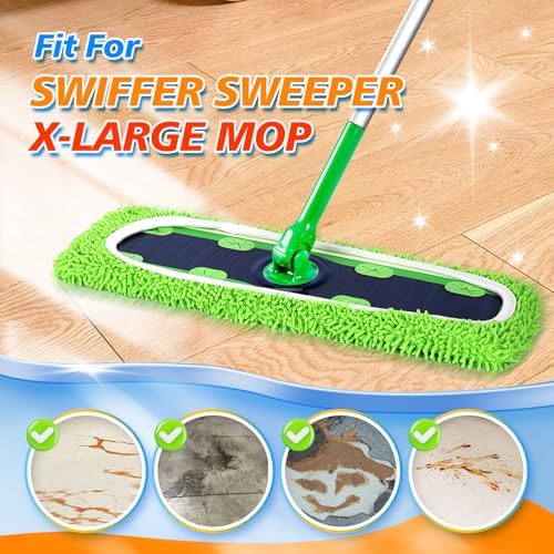 Yicotira Reusable Swiffer XL Mop Pads 6 Pack