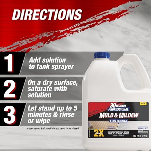 30 SECONDS Pro Mold Mildew Remover 1 Gallon 4 Pack