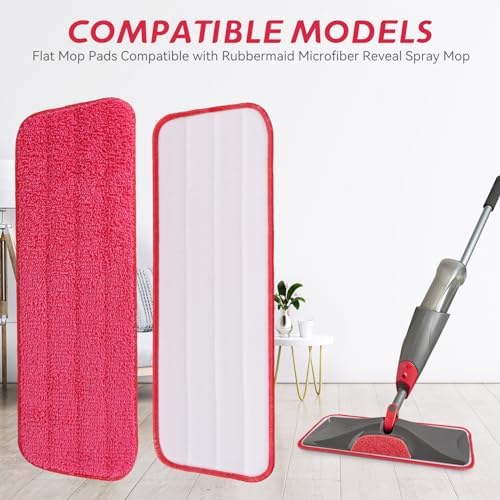 BeiLan Replacement Microfiber Mop Pads - 8 Pack 165 Wet Dry Refills