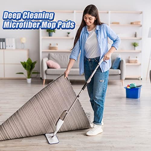 Gandeer 20Pcs Microfiber Cleaning Pads for Bona Mop Reusable Replacement Heads