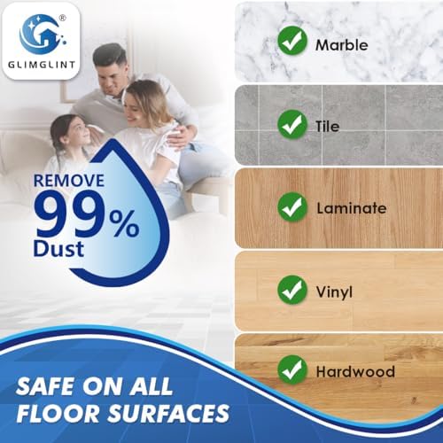 GLIMGLINT Mop Replacement Heads 8-Pack for RinseClean 2-Tank System