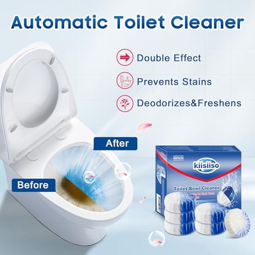 KIISIISO Toilet Cleaner Tablets 40 Pack Long-Lasting