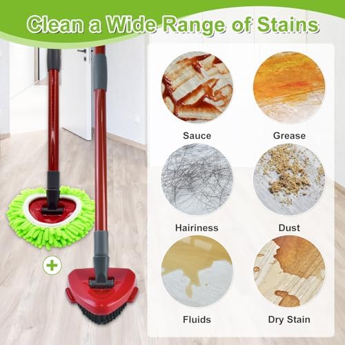 Aiyiried Replacement Mop Heads Set for O-Cedar RinseClean 2-Tank System