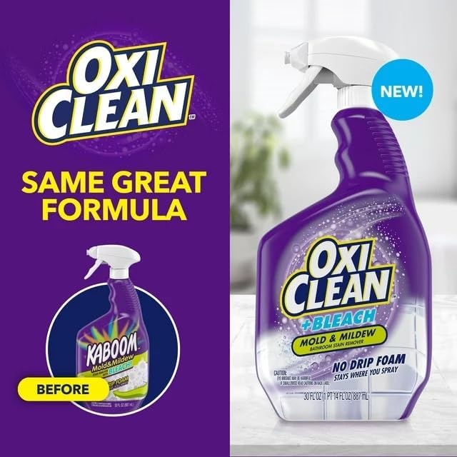 OxiClean Plus Bleach Mold Mildew Stain Remover 30 oz Pack of 3