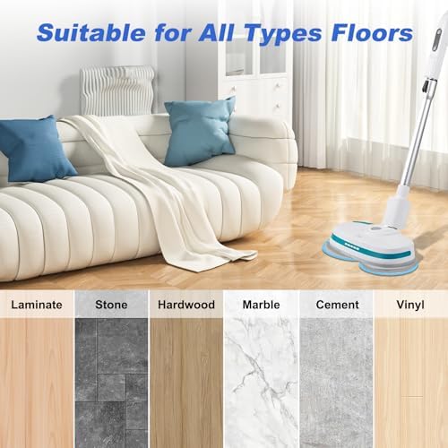 GreeSuit 63inch Spin Electric Mop Pads 10 Pack