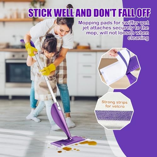 20 Count Swiffer WetJet Mop Pads Refill 4 Layers Thickened Super Absorbent
