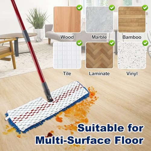 4 Pack Mop Refills for O-Cedar 3-Action Flip Mop