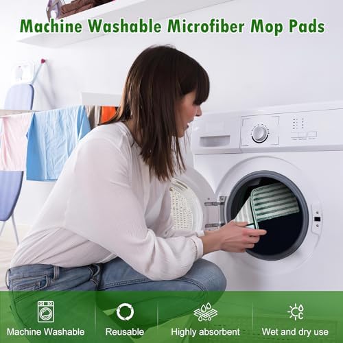 NIXOOT 6 Pack Microfiber Mop Refill Pads